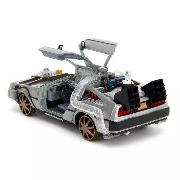 Imagem de Miniatura Jada De Volta para o Futuro 3 DeLorean Time Machine Railroad 1/24 c/ Luz Die-Cast