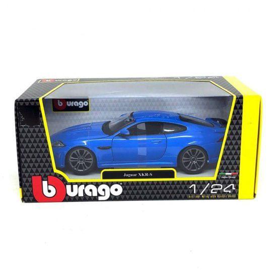 Imagem de Miniatura Jaguar Xkr-S -1/24 Plus- Azul Bburago 21063