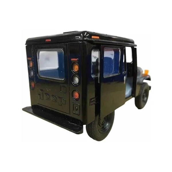 Imagem de Miniatura Jeep 1971 DJ-5B Kinsmart 1:26 Metal e Fricção Preto