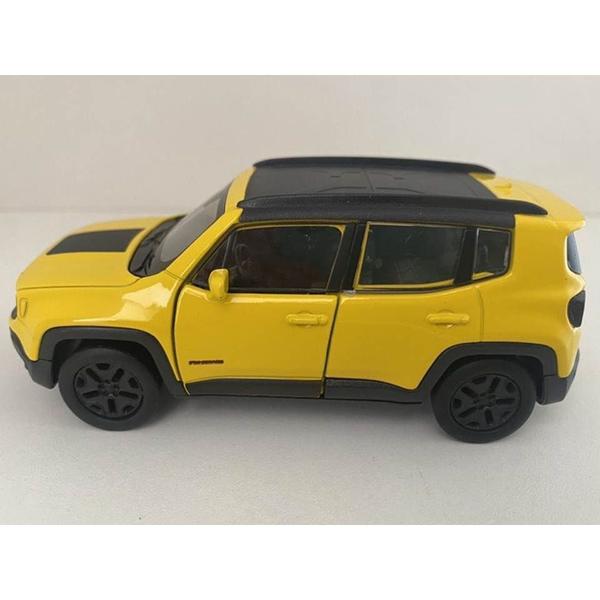 Imagem de Miniatura Jeep Renegade 2017 Welly 1/34 Metal e Fricção Amarelo