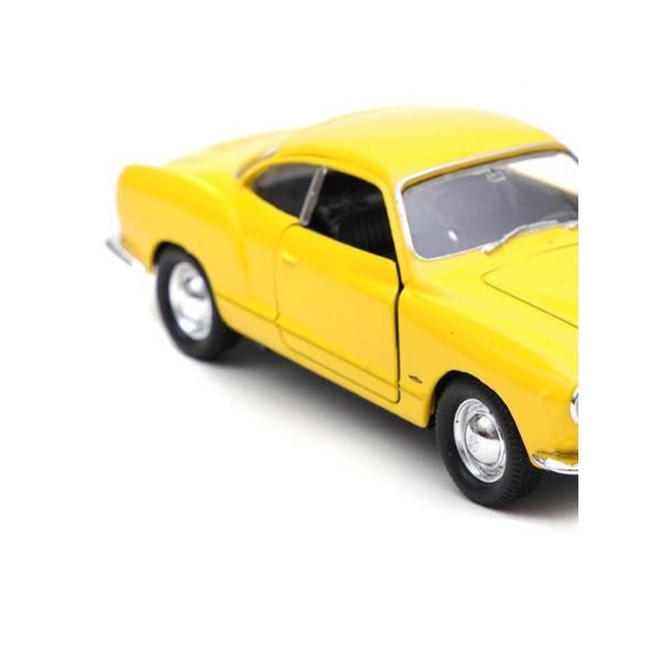 Imagem de Miniatura Karman Ghia Volkswagen 1968 Welly 1/38 Metal e Fricção Amarelo