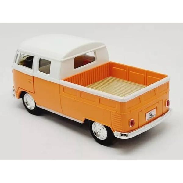 Imagem de Miniatura Kombi Pickup 1963 Kinsmart 1/34 Branco/Laranja