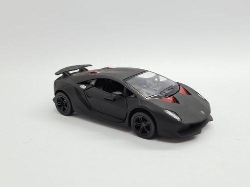 Imagem de Miniatura Lamborg. Sesto Elemento Preto Metal 1:38