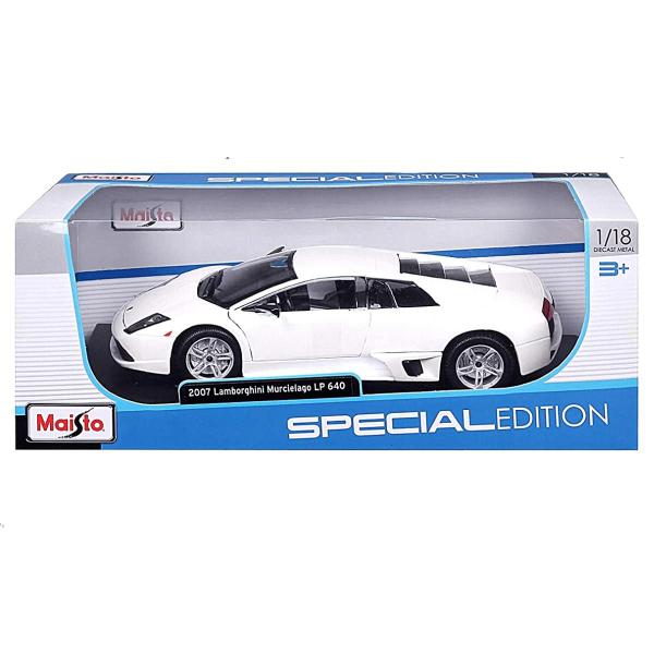 Imagem de Miniatura Lamborghini Murciélago Lp 640 2007 1/18 Branco Maisto 31148