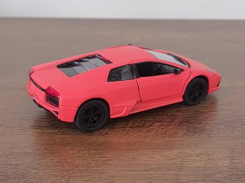 Imagem de Miniatura Lamborghini Murcielago LP-640 Kinsmart 1/36 Metal e Fricção Laranja Fosco