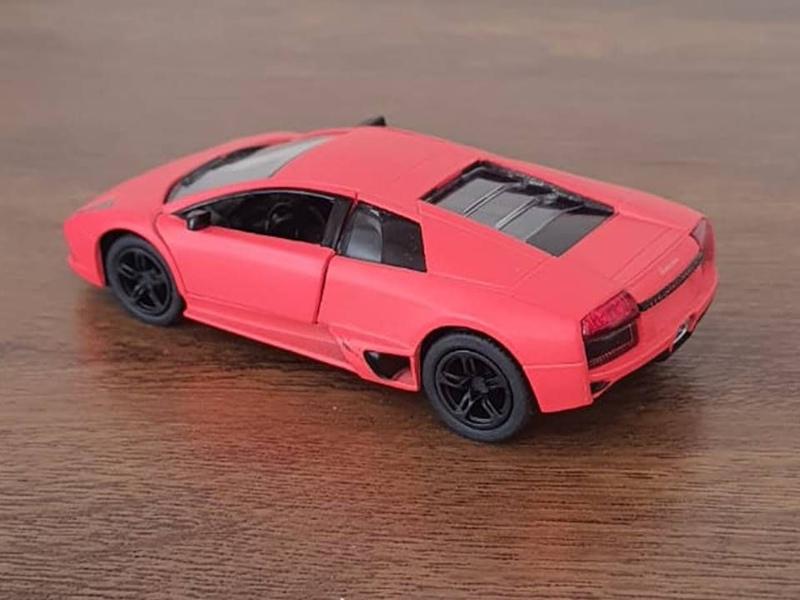 Imagem de Miniatura Lamborghini Murcielago LP-640 Kinsmart 1/36 Metal e Fricção Laranja Fosco