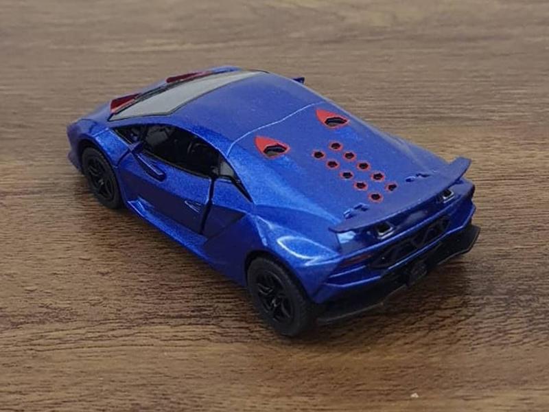 Imagem de Miniatura Lamborghini Sesto Elemento 1/38 Kinsmart Metal e Fricção Azul