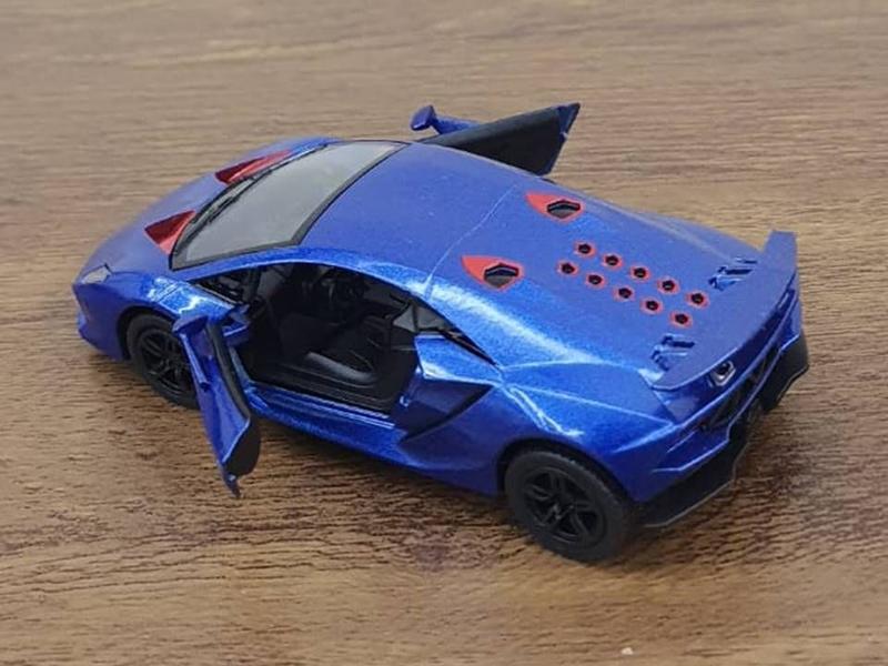 Imagem de Miniatura Lamborghini Sesto Elemento 1/38 Kinsmart Metal e Fricção Azul