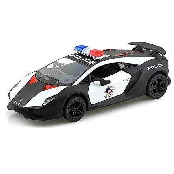 Imagem de Miniatura Lamborghini Sesto Elemento Metal e Fricção Kinsmart 1:38 Police.