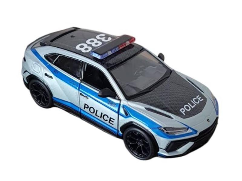 Imagem de Miniatura Lamborghini  Urus Performante Edition Kinsmart 1/40  Metal e Fricção Prata Policia