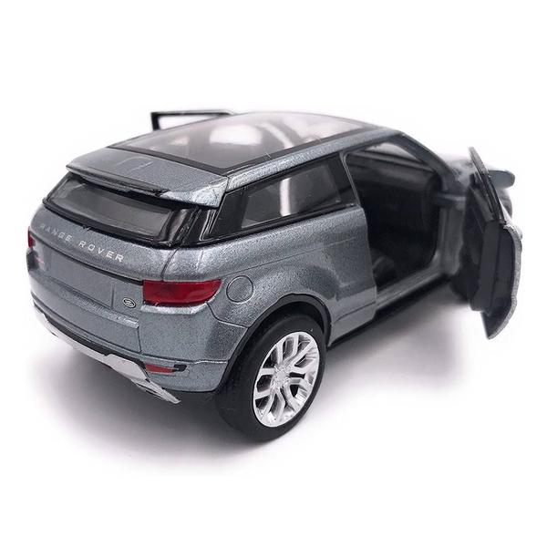 Imagem de Miniatura Land Rover Range Evoque Welly 1/34 Metal e Fricção Cinza/Grafitte