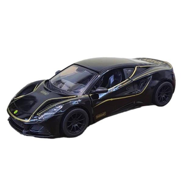 Imagem de Miniatura Lotus Emira Heritage Edition Kinsmart 1:34 Metal e Fricção Preto Preta