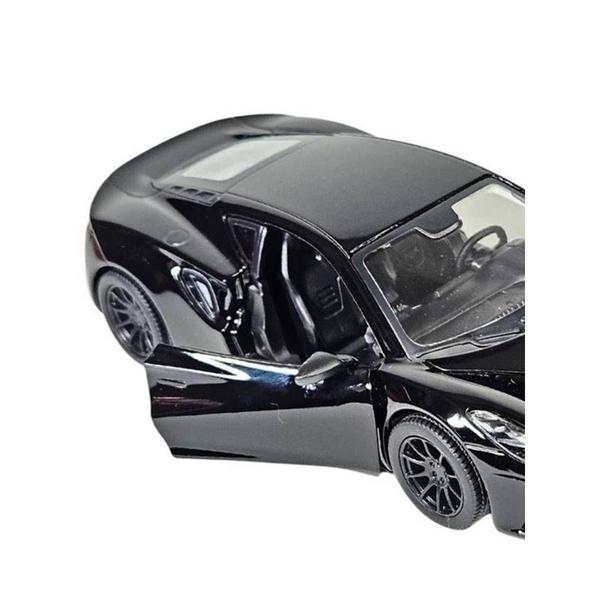 Imagem de Miniatura Lotus Emira Kinsmart 1/34 Metal e Fricção Preta Preto