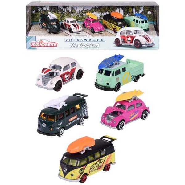 Imagem de Miniatura Majorette Conjunto 5 Peças VW Volkswagen The Originals Giftpack 1/64