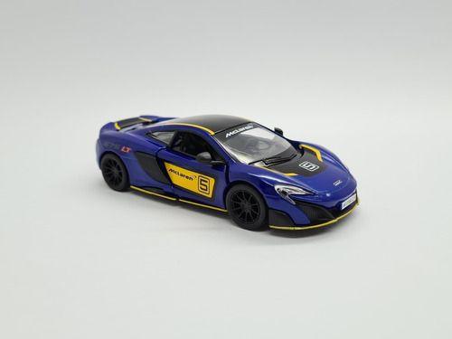 Imagem de Miniatura Mclaren 675 Lt Five Azul Metal 1:36