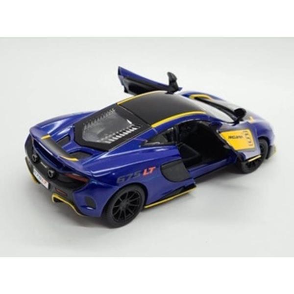 Imagem de Miniatura Mclaren 675 LT Kinsmart 1/36 Metal e Fricção Azul