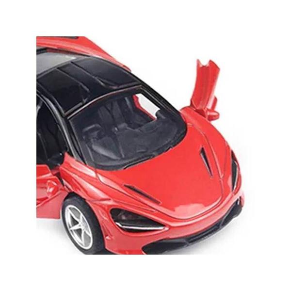 Imagem de Miniatura McLaren 720S Metal Die Cast e Fricção Escala 1/36 Vermelho