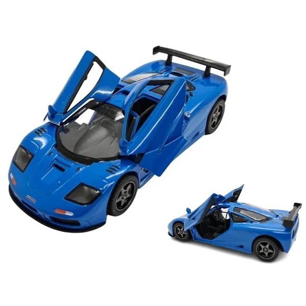 Imagem de Miniatura McLaren F1 GTR 1995 Kinsmart 1/34 Metal e Fricção Azul