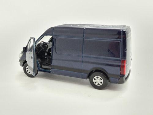 Imagem de Miniatura Mercedes Benz Sprinter Furgão Azul 1:38