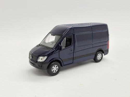 Imagem de Miniatura Mercedes Benz Sprinter Furgão Azul 1:38