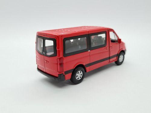 Imagem de Miniatura Mercedes Benz Sprinter Vermelho Metal 1:38