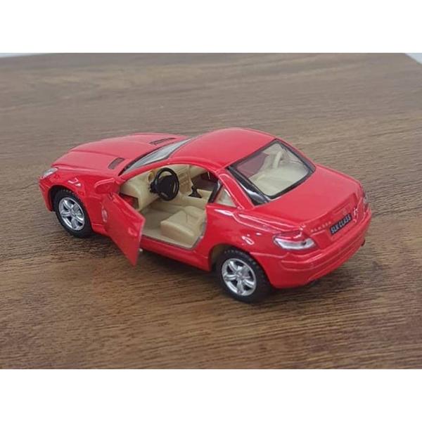 Imagem de Miniatura Mercedes SLK-Class Kinsmart 1:32 Metal e Fricção Vermelha