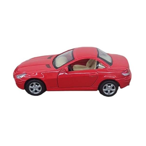 Imagem de Miniatura Mercedes SLK-Class Kinsmart 1:32 Metal e Fricção Vermelha