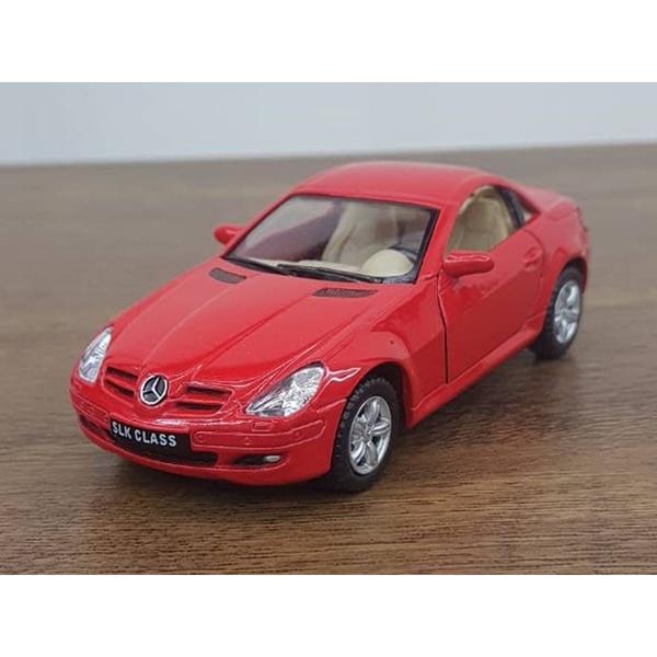 Imagem de Miniatura Mercedes SLK-Class Kinsmart 1:32 Metal e Fricção Vermelha