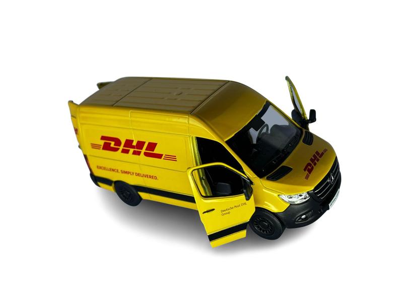 Imagem de Miniatura Mercedez Benz Sprinter Furgão DHL Metal 1:48