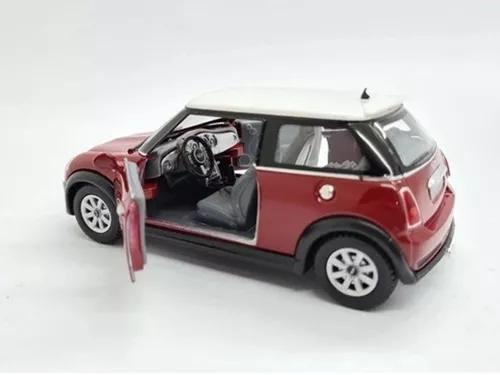 Imagem de Miniatura Mini Cooper S Escala 1/28 Metal Kinsmart  á Fricção(Vinho)