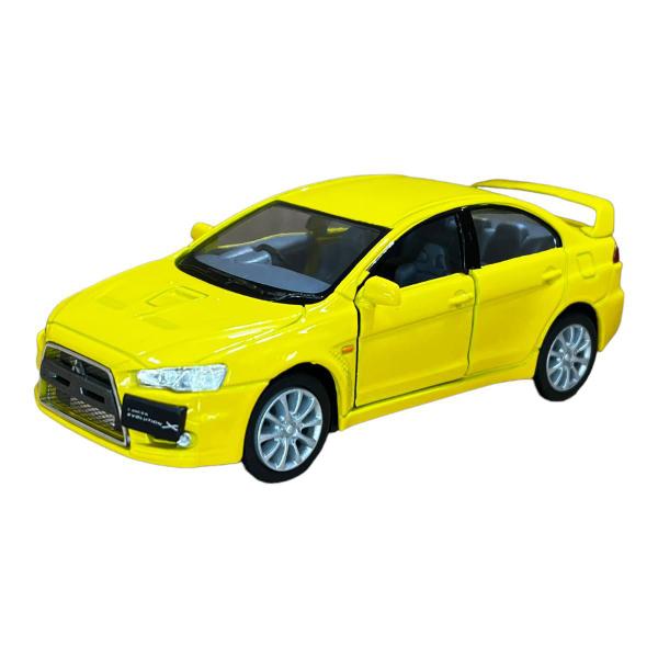 Imagem de Miniatura Mitsubishi Lancer Evolution X Amarelo Metal 1:36