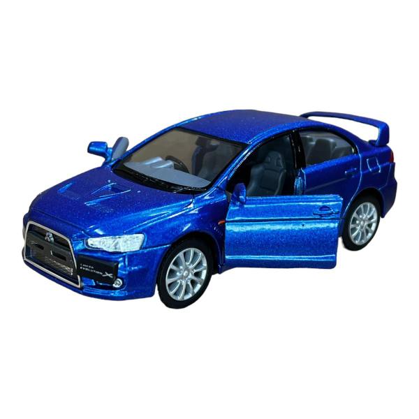 Imagem de Miniatura Mitsubishi Lancer Evolution X Azul Metal 1:36