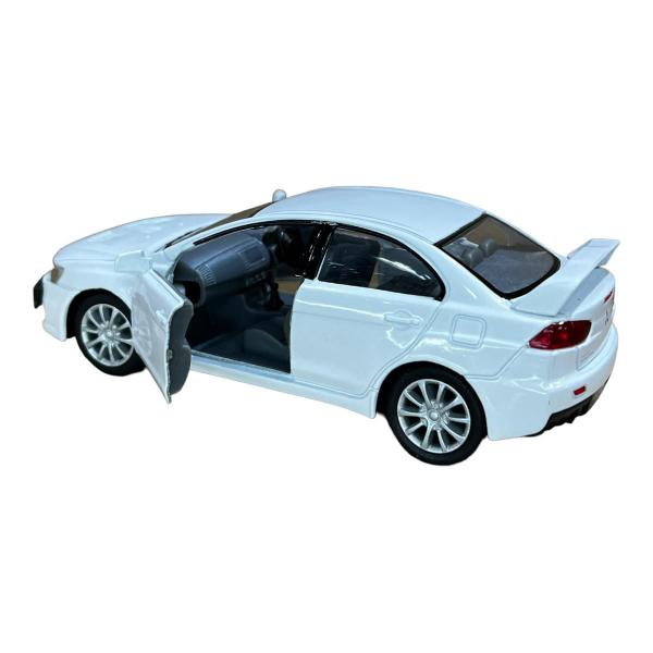 Imagem de Miniatura Mitsubishi Lancer Evolution X Branco Metal 1:36