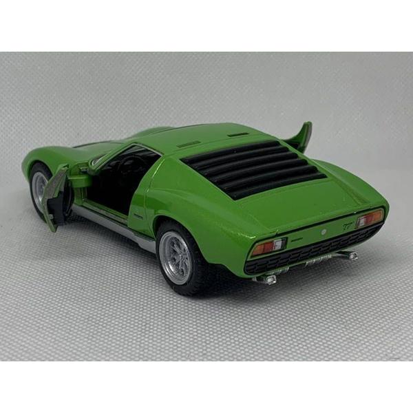 Imagem de Miniatura  Miura 1971 P400 SV Kinsmart 1:36 Metal e Fricção Verde