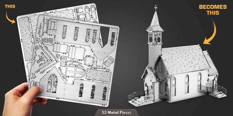 Imagem de Miniatura  montar metal earth igreja the old country church