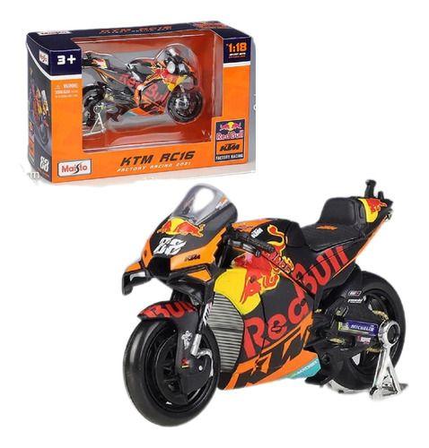 Imagem de Miniatura Moto Coleção Ktm 1:18 Corrida Gp Maisto Pilotos