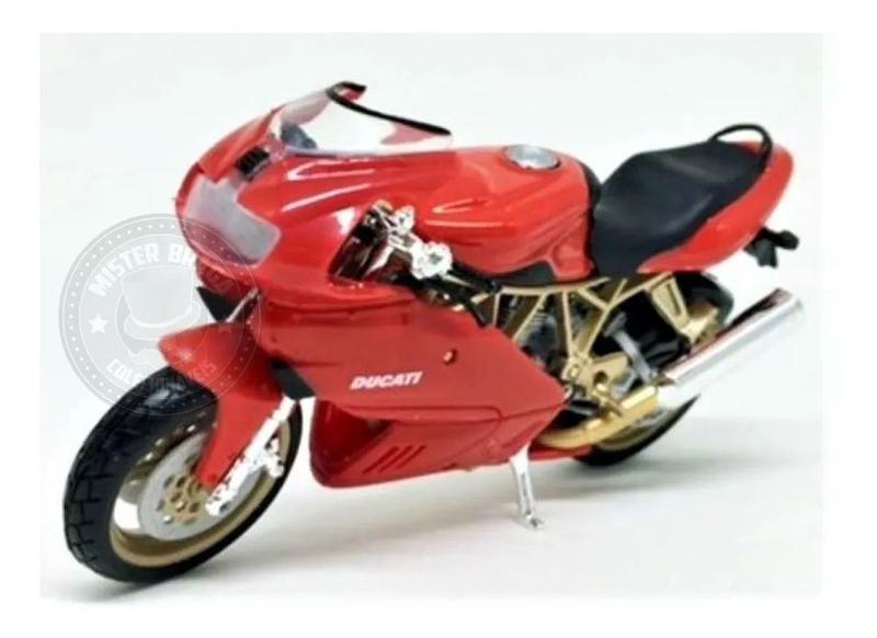 Imagem de Miniatura Moto Ducati Supersport 900 Vermelha Burago 1/18