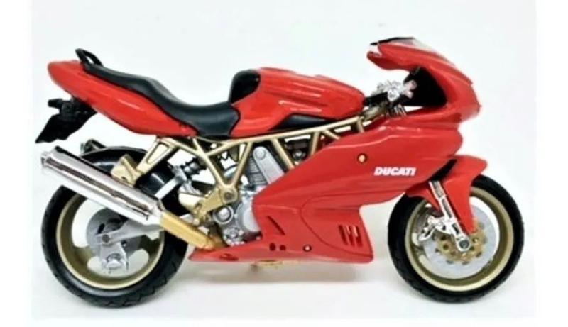 Imagem de Miniatura Moto Ducati Supersport 900 Vermelha Burago 1/18