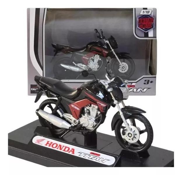 Imagem de Miniatura Moto Honda Cg Titan 150 - 2014 1/18 Licenciada