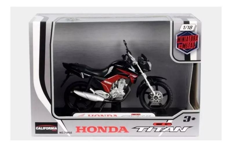 Imagem de Miniatura Moto Honda Cg Titan 150 - 2014 1/18 Licenciada