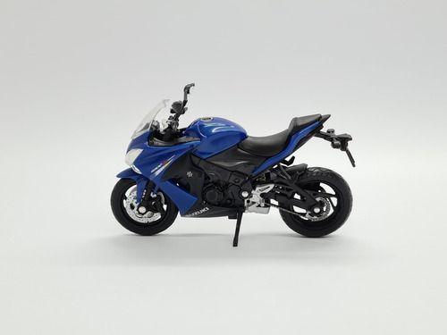 Imagem de Miniatura Moto Suzuki Gsx S1000 F Azul Welly 1:18