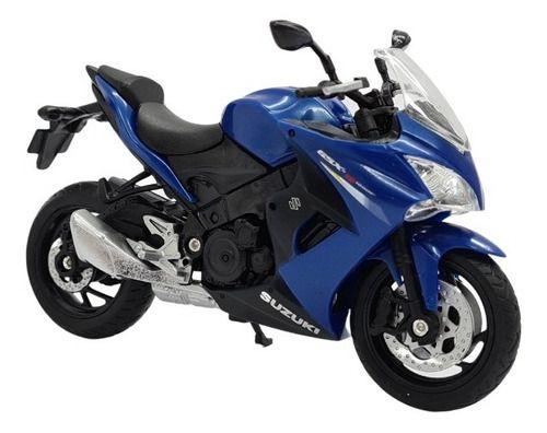 Imagem de Miniatura Moto Suzuki Gsx S1000 F Azul Welly 1:18