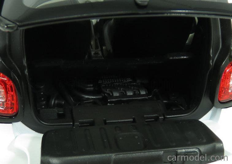 Imagem de Miniatura Norev Smart Fortwo 2015 Escala 1/18 Preto/Branco