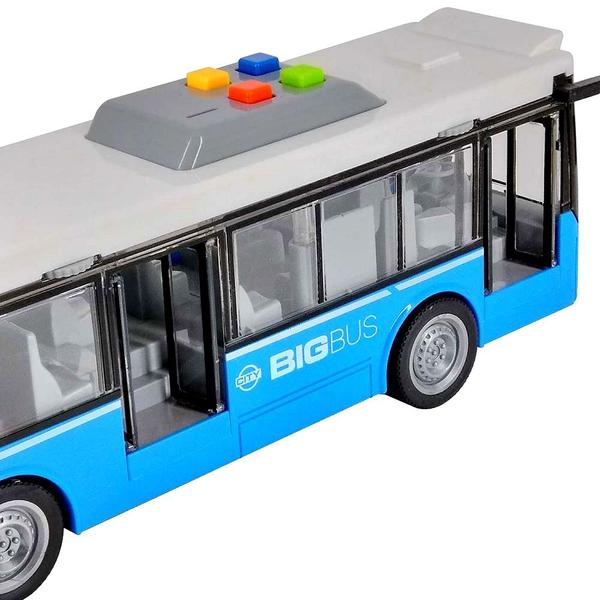 Imagem de Miniatura Ônibus C/ Som E Luz E Fricção - Várias Cores - Dm Toys