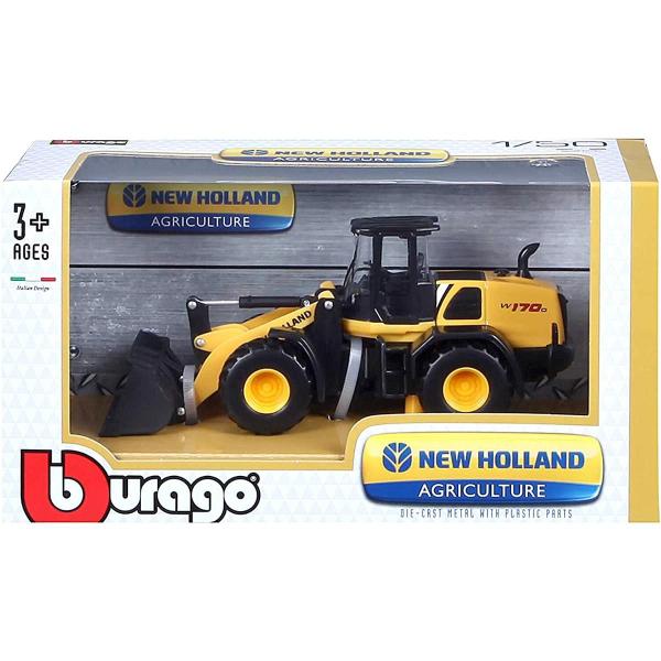 Imagem de Miniatura Pá Carregadeira New Holland W170D Wheel Loader 1/50 Bburago 32083