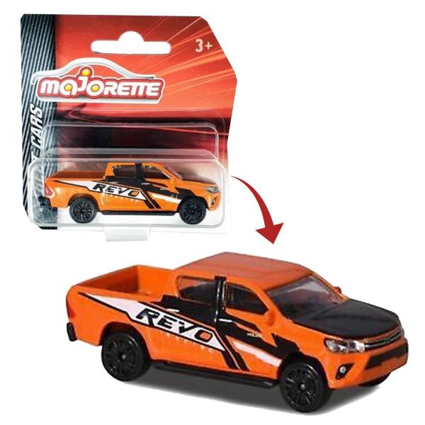 Imagem de Miniatura Picape Toyota Hilux Revo Racing Laranja Esc 1:64