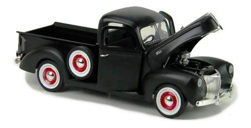 Miniatura Pickup Ford 1940 Preto Fosca Motormax 1/18 Imagem de Miniatura Pickup Ford 1940 Preto Fosca Motormax 1/18
