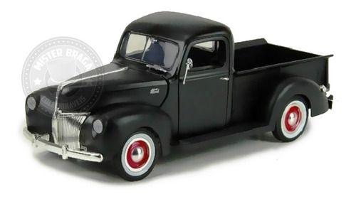 Miniatura Pickup Ford 1940 Preto Fosca Motormax 1/18 Imagem de Miniatura Pickup Ford 1940 Preto Fosca Motormax 1/18