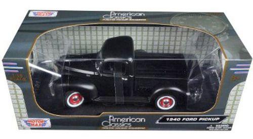 Miniatura Pickup Ford 1940 Preto Fosca Motormax 1/18 Imagem de Miniatura Pickup Ford 1940 Preto Fosca Motormax 1/18
