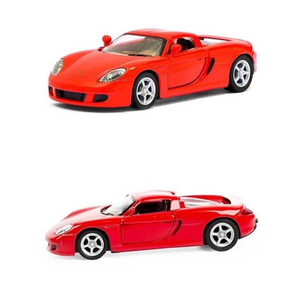 Imagem de Miniatura Porsche Carrera GT Kinsmart 1:36 Metal e Fricção Vermelha